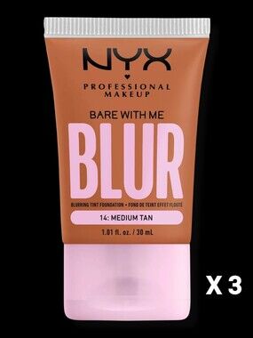 Sealed set of three Nyx tinted foundation